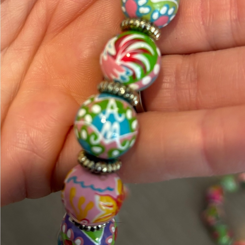 Angela Moore Multicolor Floral Beaded Necklace - Picture 4 of 4